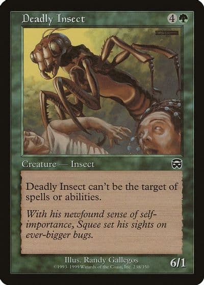 Deadly Insect Mercadian Masques Magic card