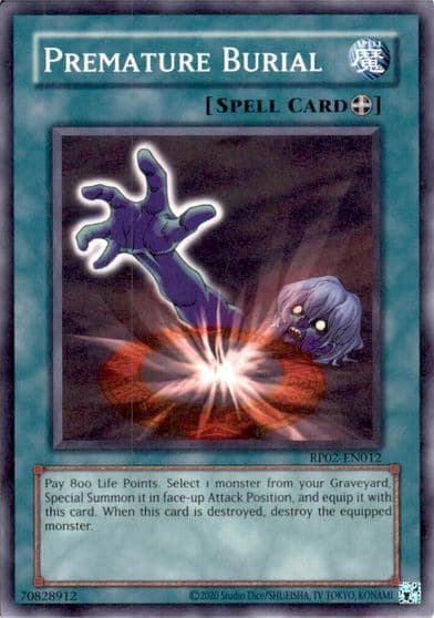 Premature Burial Retro Pack 2 (2020 Date Reprint) Yu-Gi-Oh! card