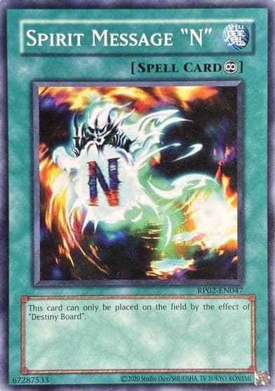Spirit Message N Retro Pack 2 (2020 Date Reprint) Yu-Gi-Oh! card