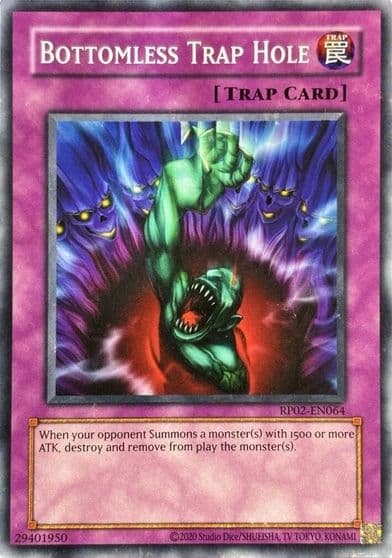 Bottomless Trap Hole Retro Pack 2 (2020 Date Reprint) Yu-Gi-Oh! card