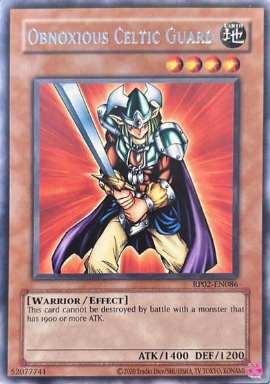 Obnoxious Celtic Guard Retro Pack 2 (2020 Date Reprint) Yu-Gi-Oh! card