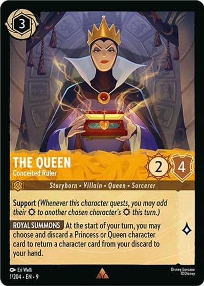 The Queen Conceited Ruler Fabled Lorcana card