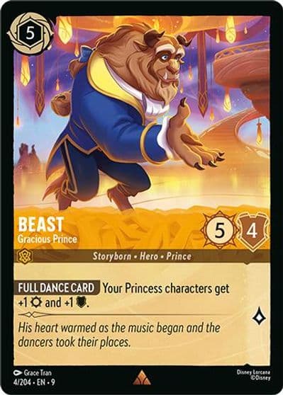Beast Gracious Prince Fabled Lorcana card