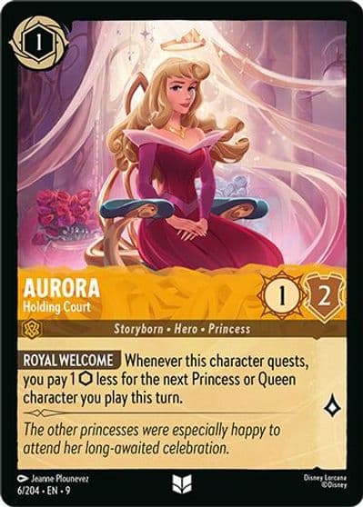 Aurora Holding Court Fabled Lorcana card