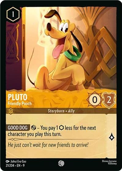 Pluto Friendly Pooch Fabled Lorcana card