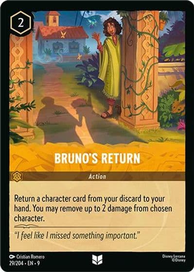 Brunos Return Fabled Lorcana card