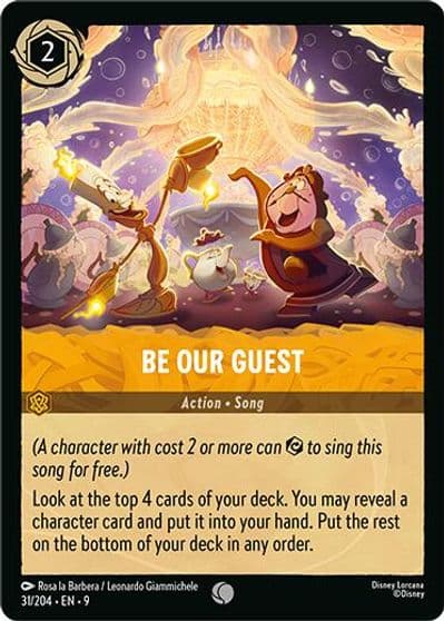 Be Our Guest Fabled Lorcana card