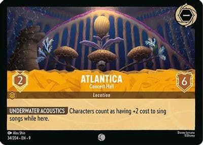 Atlantica Concert Hall Fabled Lorcana card