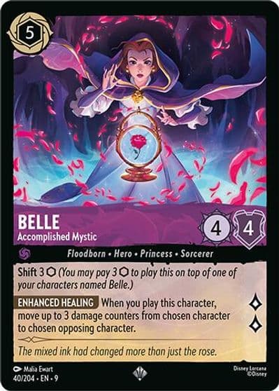 Belle Accomplished Mystic Fabled Lorcana card