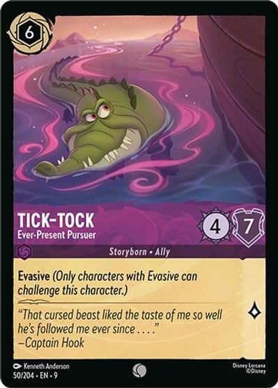 Tick Tock Ever Present Pursuer Fabled Lorcana card