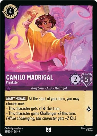 Camilo Madrigal Prankster Fabled Lorcana card