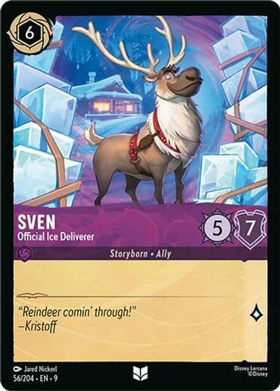 Sven Official Ice Deliverer Fabled Lorcana card