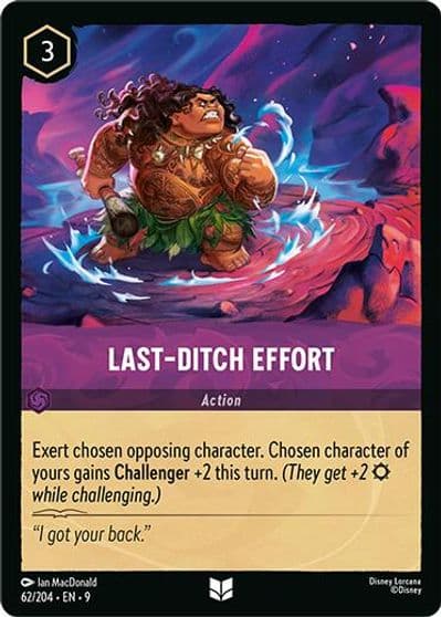 Last Ditch Effort Fabled Lorcana card