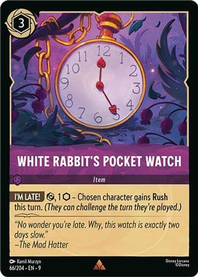 White Rabbits Pocket Watch Fabled Lorcana card