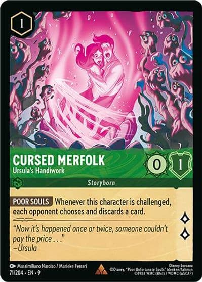 Cursed Merfolk Ursulas Handiwork Fabled Lorcana card