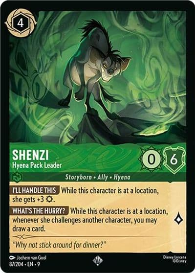 Shenzi Hyena Pack Leader Fabled Lorcana card