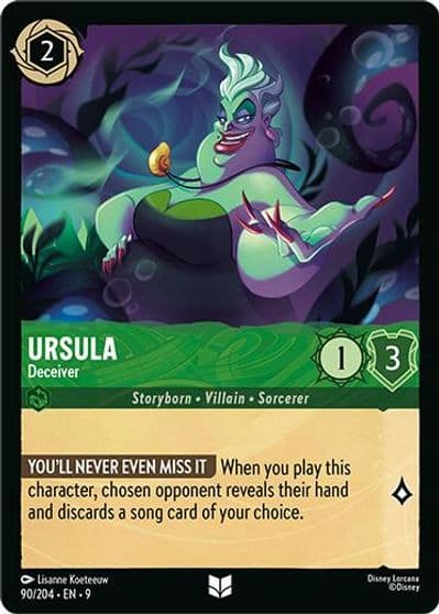 Ursula Deceiver Fabled Lorcana card