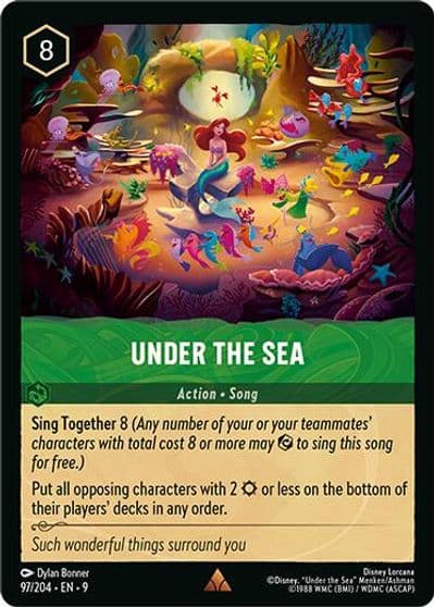 Under the Sea Fabled Lorcana card