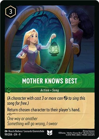 Mother Knows Best Fabled Lorcana card