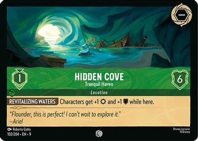 Hidden Cove Tranquil Haven Fabled Lorcana card