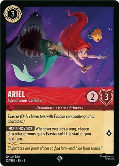Ariel Adventurous Collector Fabled Lorcana card
