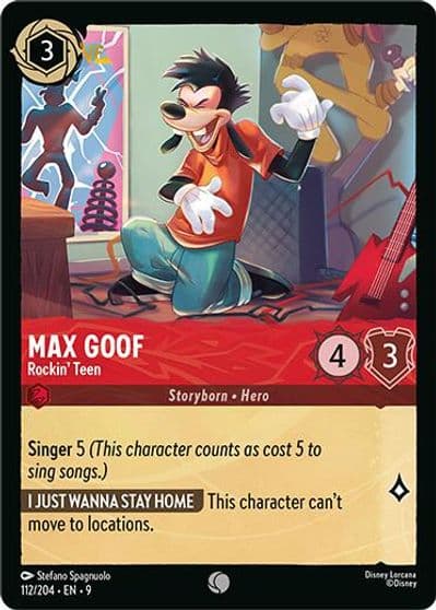 Max Goof Rockin Teen Fabled Lorcana card