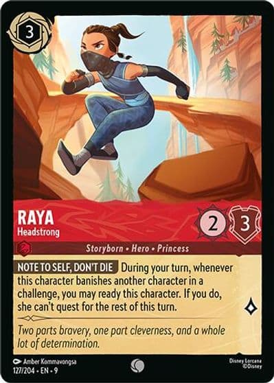 Raya Headstrong Fabled Lorcana card