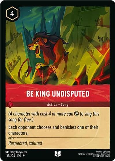 Be King Undisputed Fabled Lorcana card