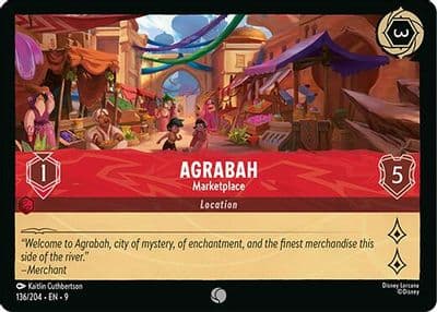 Agrabah Marketplace Fabled Lorcana card