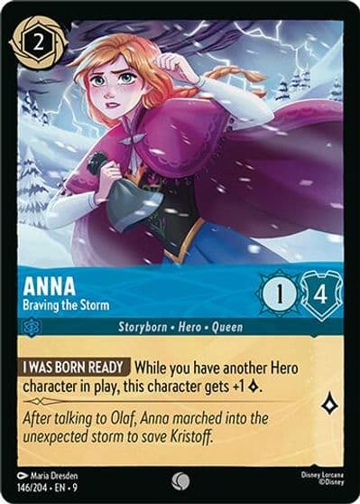 Anna Braving the Storm Fabled Lorcana card