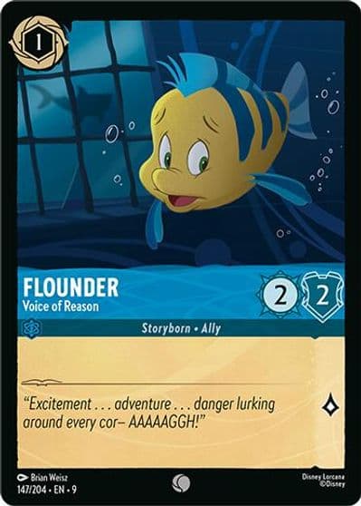 Flounder Voice of Reason Fabled Lorcana card
