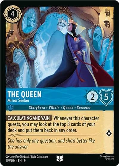 The Queen Mirror Seeker Fabled Lorcana card