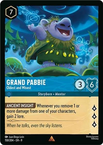 Grand Pabbie Oldest and Wisest Fabled Lorcana card