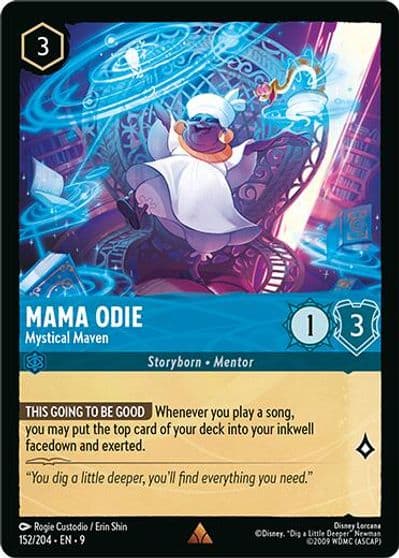 Mama Odie Mystical Maven Fabled Lorcana card