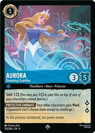 Aurora Dreaming Guardian Fabled Lorcana card