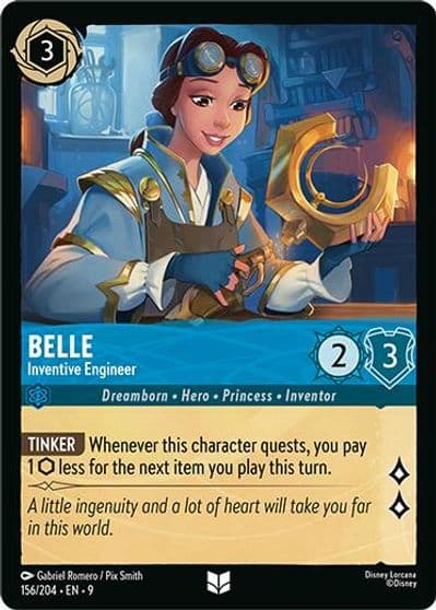 Belle Inventive Engineer Fabled Lorcana card