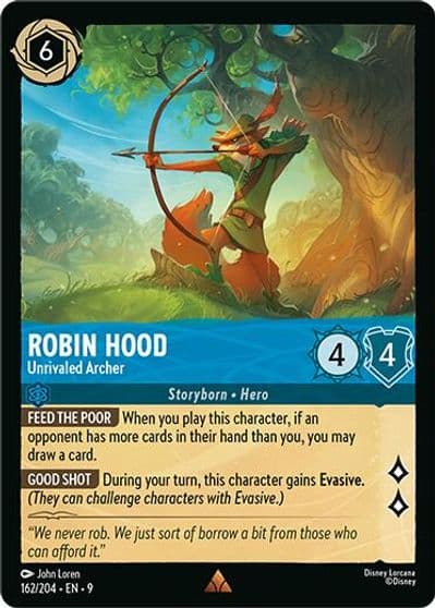 Robin Hood Unrivaled Archer Fabled Lorcana card