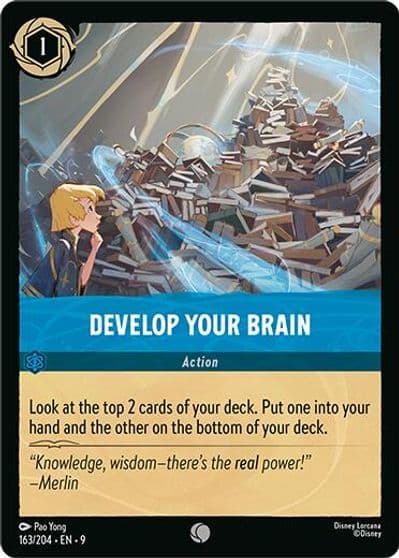 Develop Your Brain Fabled Lorcana card
