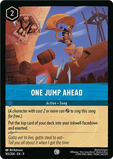 One Jump Ahead Fabled Lorcana card
