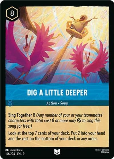 Dig a Little Deeper Fabled Lorcana card