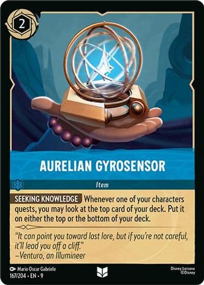 Aurelian Gyrosensor Fabled Lorcana card