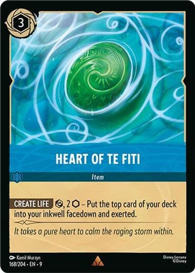 Heart of Te Fiti Fabled Lorcana card