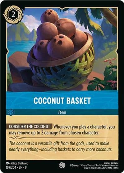 Coconut Basket Fabled Lorcana card