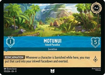 Motunui Island Paradise Fabled Lorcana card