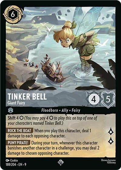 Tinker Bell Giant Fairy Fabled Lorcana card