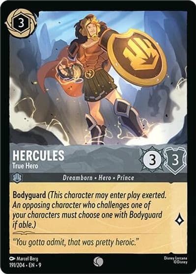 Hercules True Hero Fabled Lorcana card