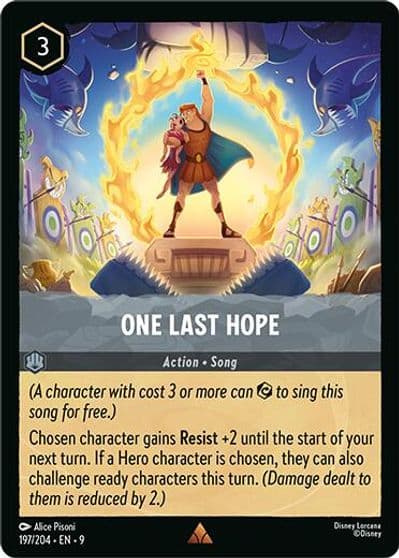 One Last Hope Fabled Lorcana card