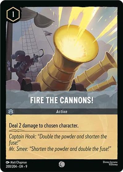 Fire the Cannons Fabled Lorcana card