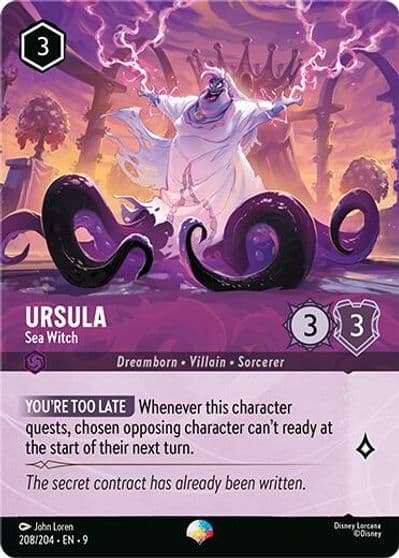 Ursula Sea Witch Epic Fabled Lorcana card