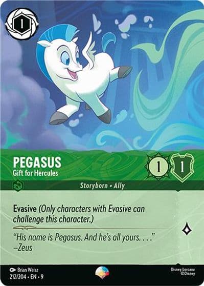 Pegasus Gift for Hercules Epic Fabled Lorcana card